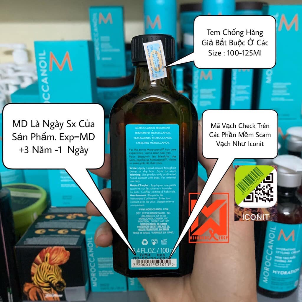 [ Moroccanoil-Chính Hãng] Dầu Dưỡng Tóc Moroccanoil Treatment Original 100ml
