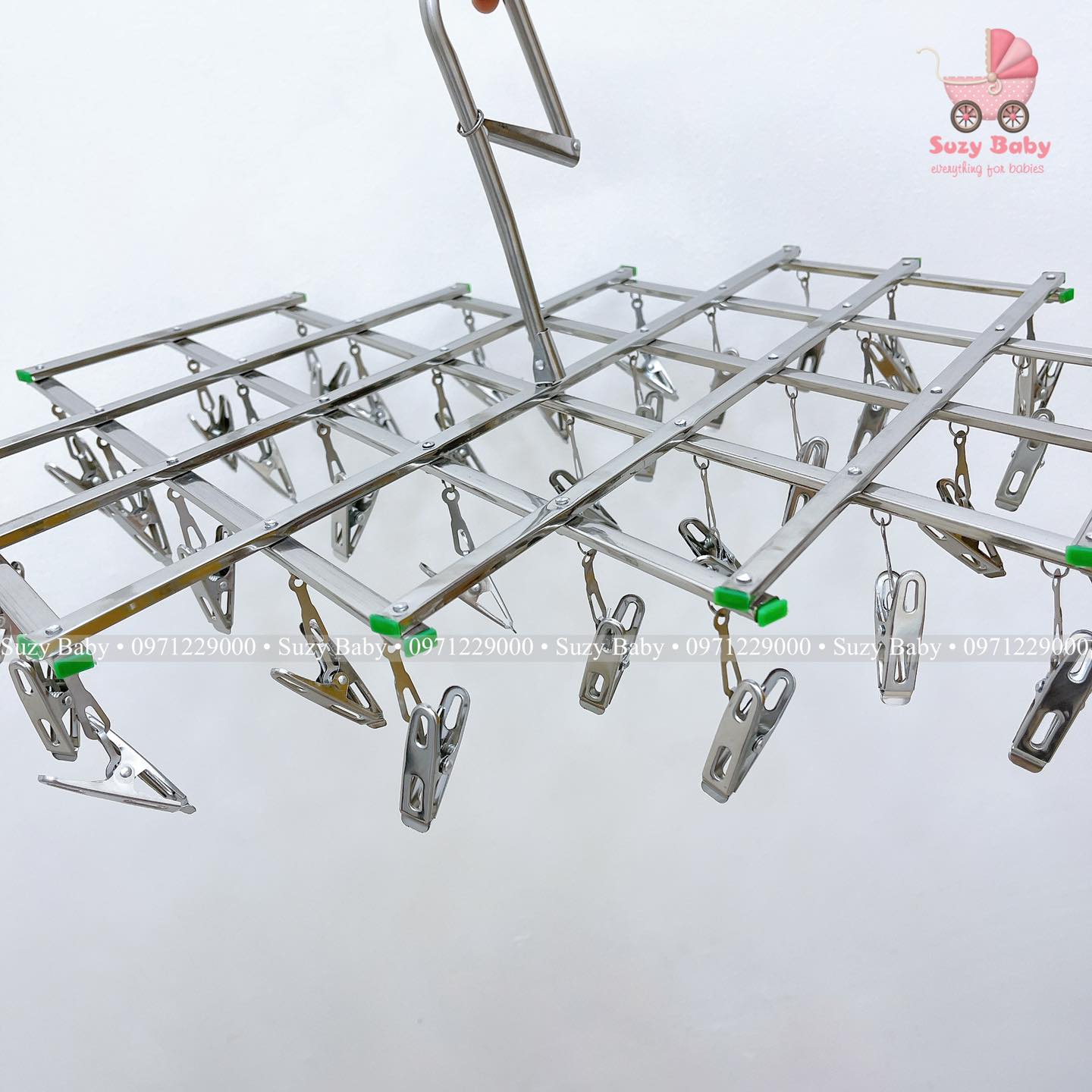 MÓC TRÙM INOX PHƠI ĐỒ GẤP GỌN