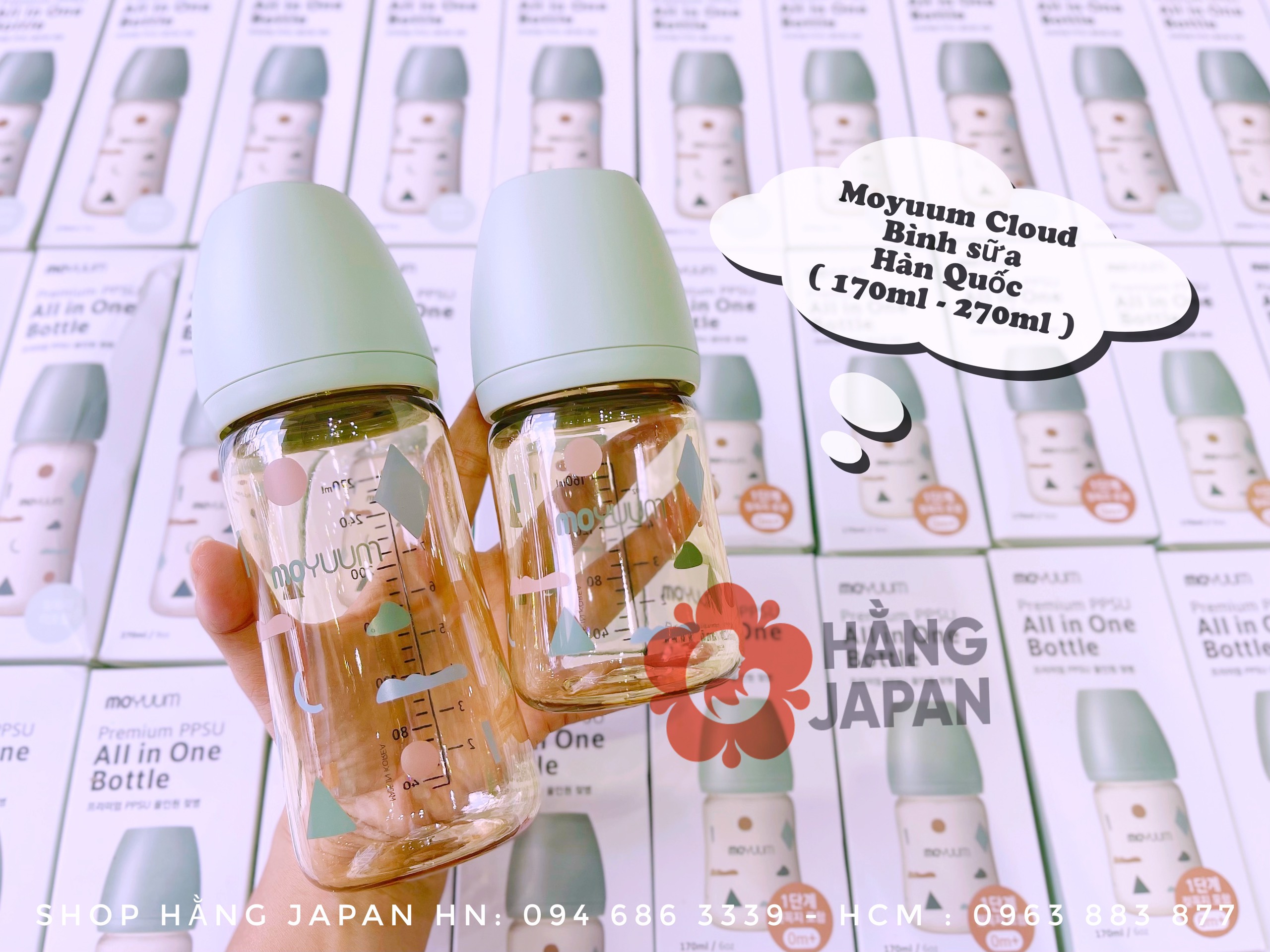 Bình sữa Moyuum Cloud cho bé 170ml/270ml - Hàn Quốc