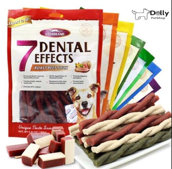 Xương gặm sạch răng 7 Dental Effects dành cho chó nhiều hương vị hấp dẫn