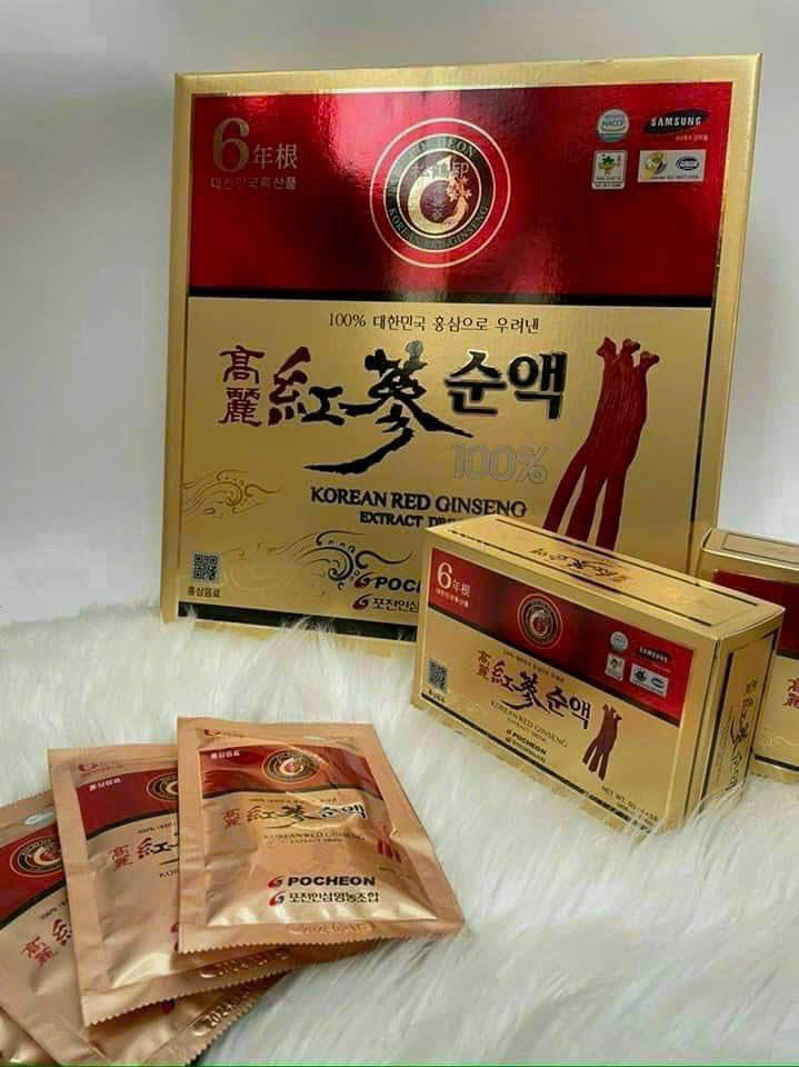 Nước hồng sâm POCHEON 100% Extract Drink (80ml - 30 gói)
