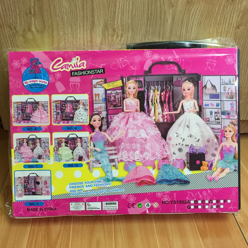 Đồ chơi độc: búp bê Ken Barbie và tủ đồ 30 phụ kiện