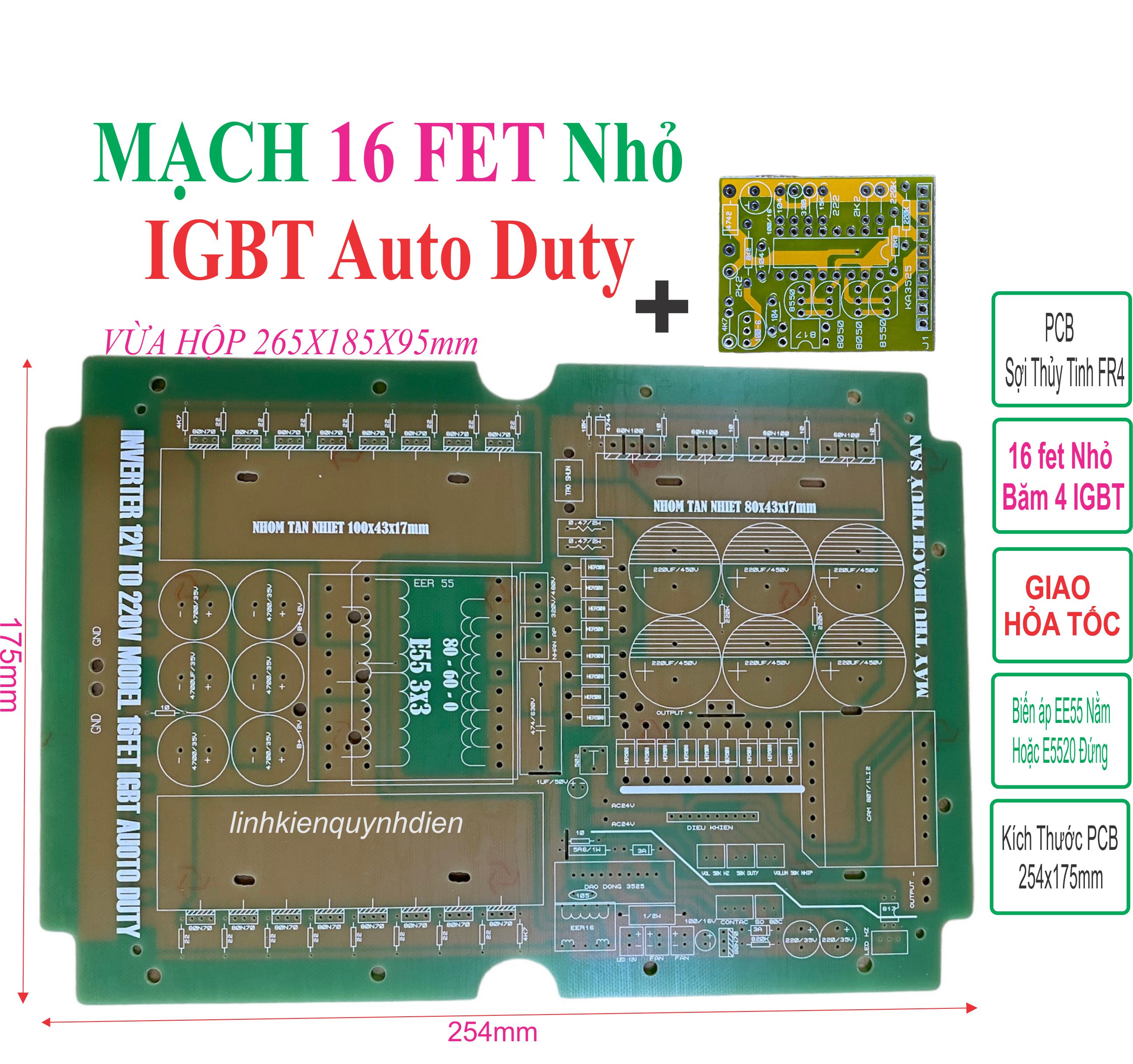 Pcb bo mạch kích điện 16 fet băm igbt