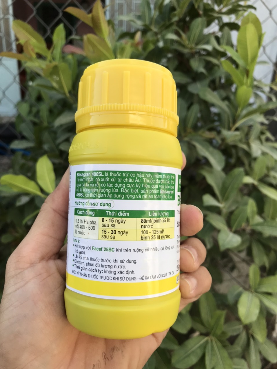 Đặc trừ cỏ cháo chác cỏ lá rộng Basagran 480SL
