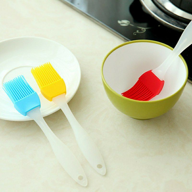 Combo 2 Cọ Chổi Silicon Phết Bơ Dầu, Quét Mặt Bánh (Màu Ngẫu Nhiên)