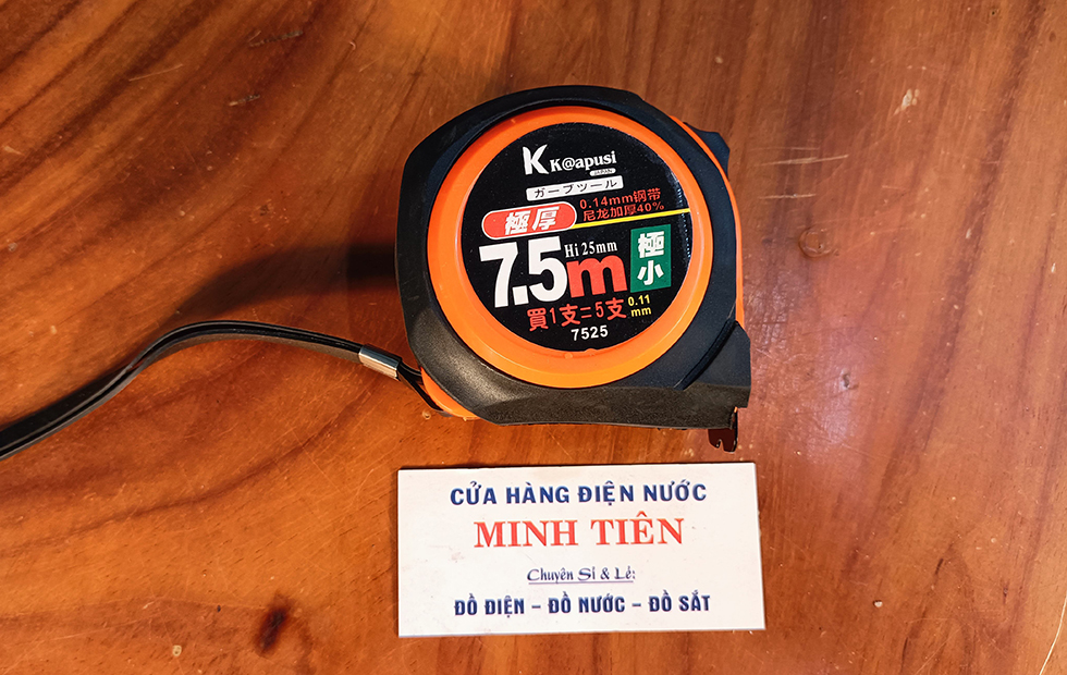 Thước kéo, thước đo 5m, 7.5m kapusi, thước kéo 10m chính hãng yan rất chắc tay, số hiển thị rõ ràng
