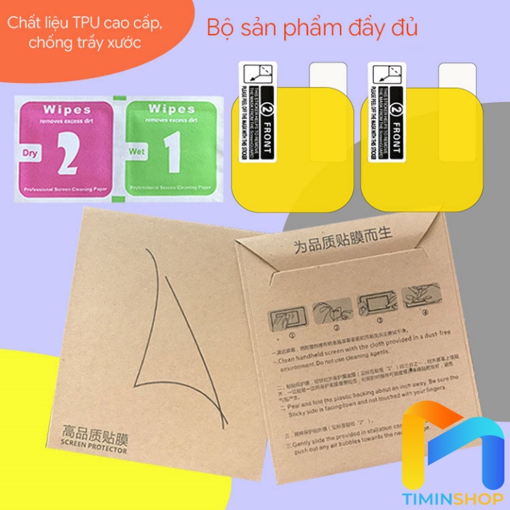 [HCM][2 miếng] Dán đồng hồ Xiaomi Mi Watch Lite/ Redmi Watch 2 Lite/ Redmi Watch 3/ 3 Active- trong suốt