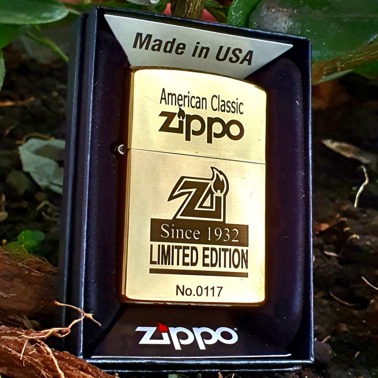 Zippo American classic Roman bronze torch lighter (come with original Wick) compatible key box for collection gift, gifts