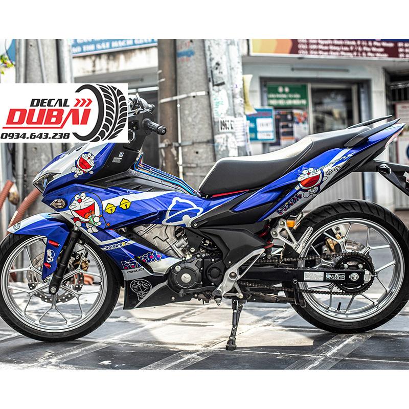 Tem Trùm Winner X Doremon Xanh Trắng