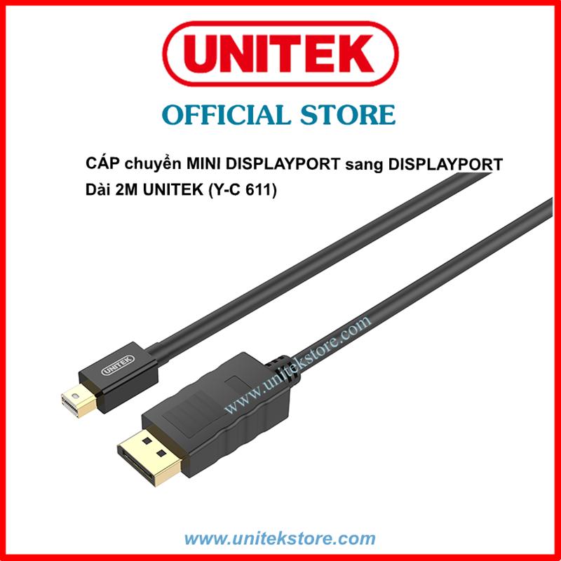 [UNITEK STORE] CÁP CHUYỂN MINI DISPLAYPORT SANG DISPLAYPORT DÀI 2M UNITEK (Y-C 611)
