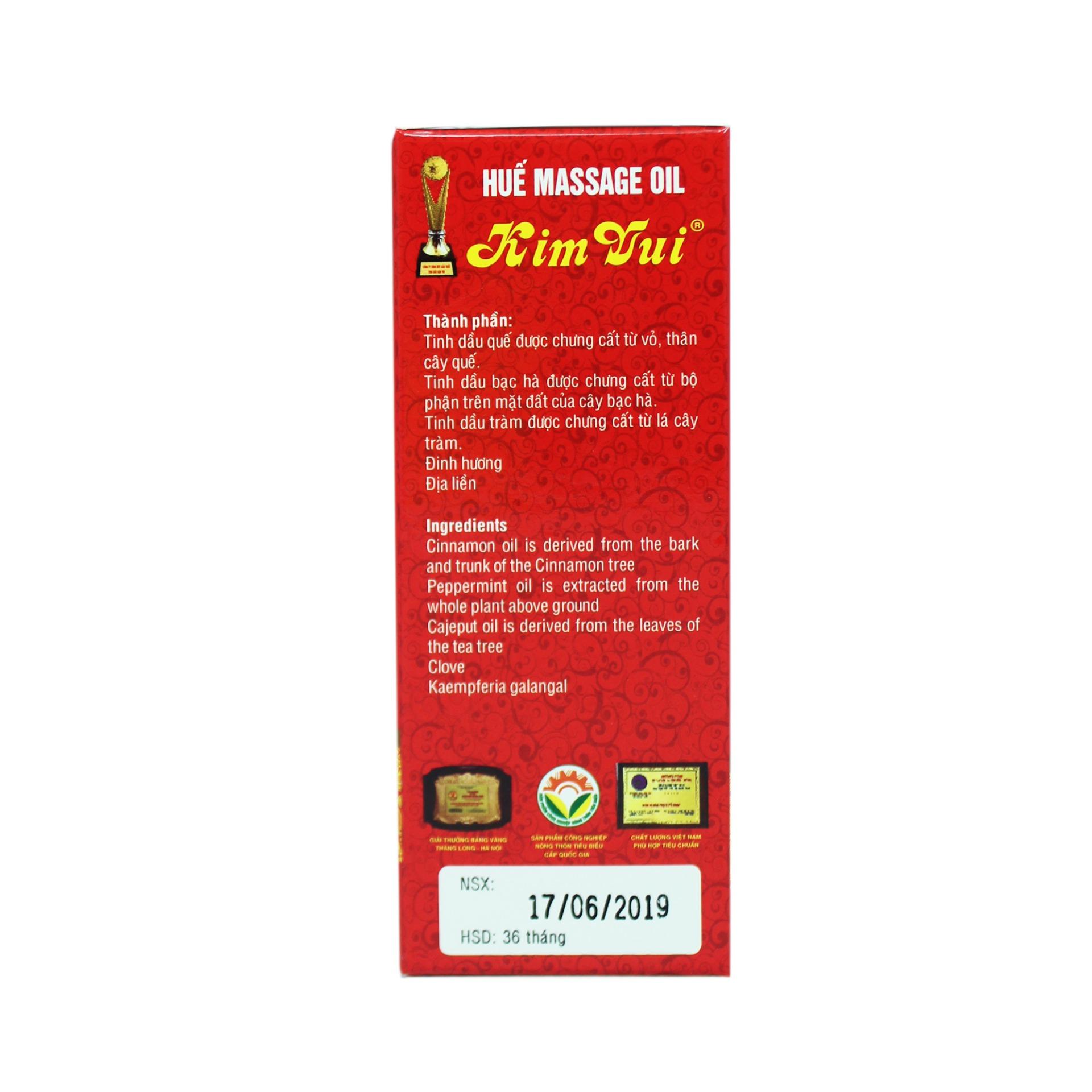Tinh dầu xoa bóp Huế 100ml