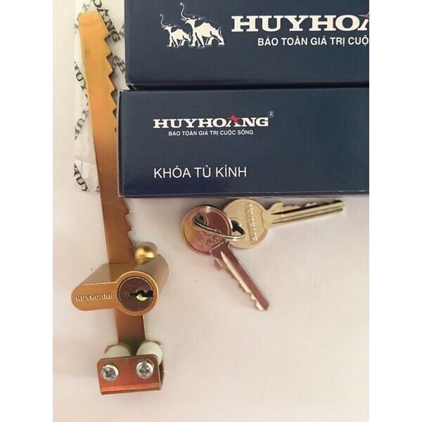 [Free Ship] - Khoá Tủ Kính Huy Hoàng