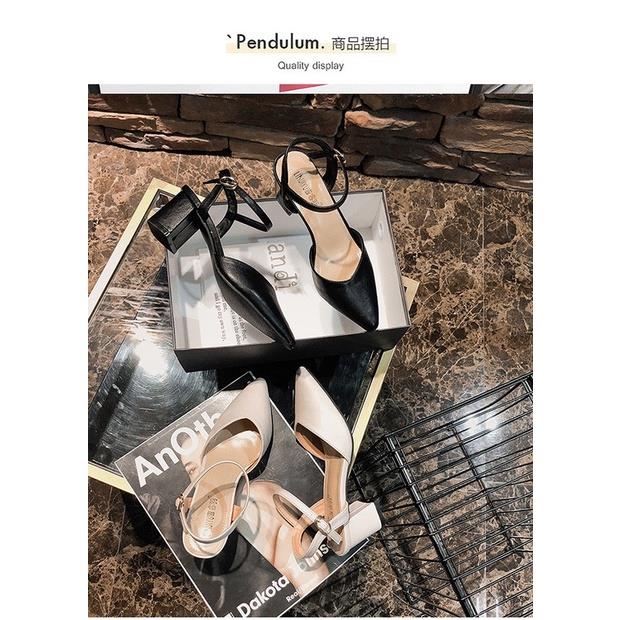 High-heeled shoes socks bow open heel 5p code A37
