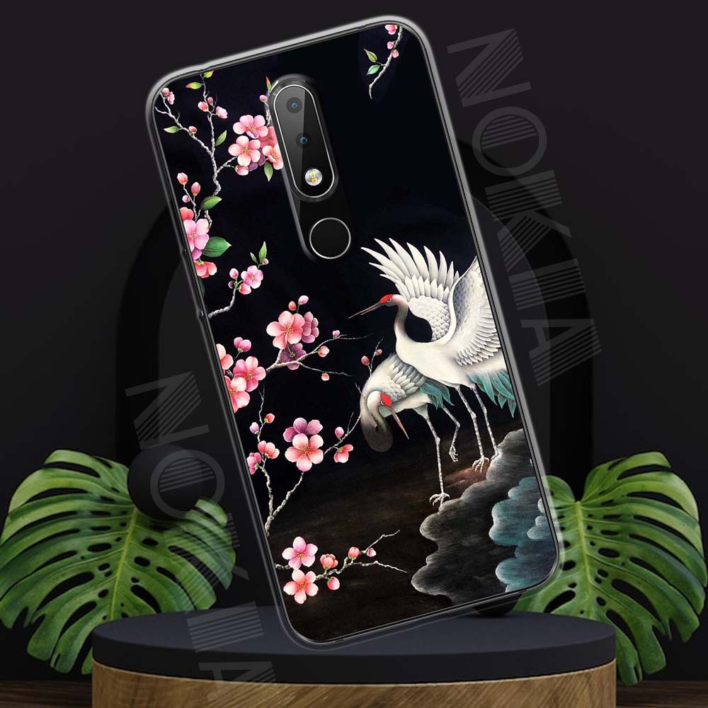 Ốp lưng Nokia 6.1 Plus mẫu BST Chim chóc và cá cảnh TPU