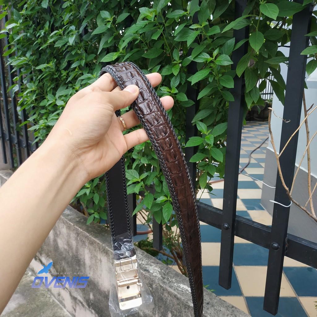 [FREE SHIP] Nịt Nam Da Cá Sấu [ĐAN VIỀN THỦ CÔNG ĐẸP BỀN BỈ]