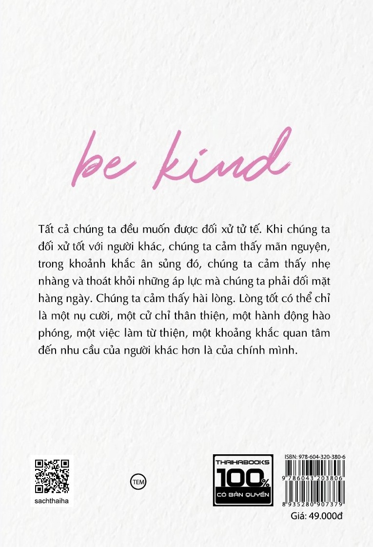 Sách Fahasa - Be Kind - Hãy Có Lòng Tốt