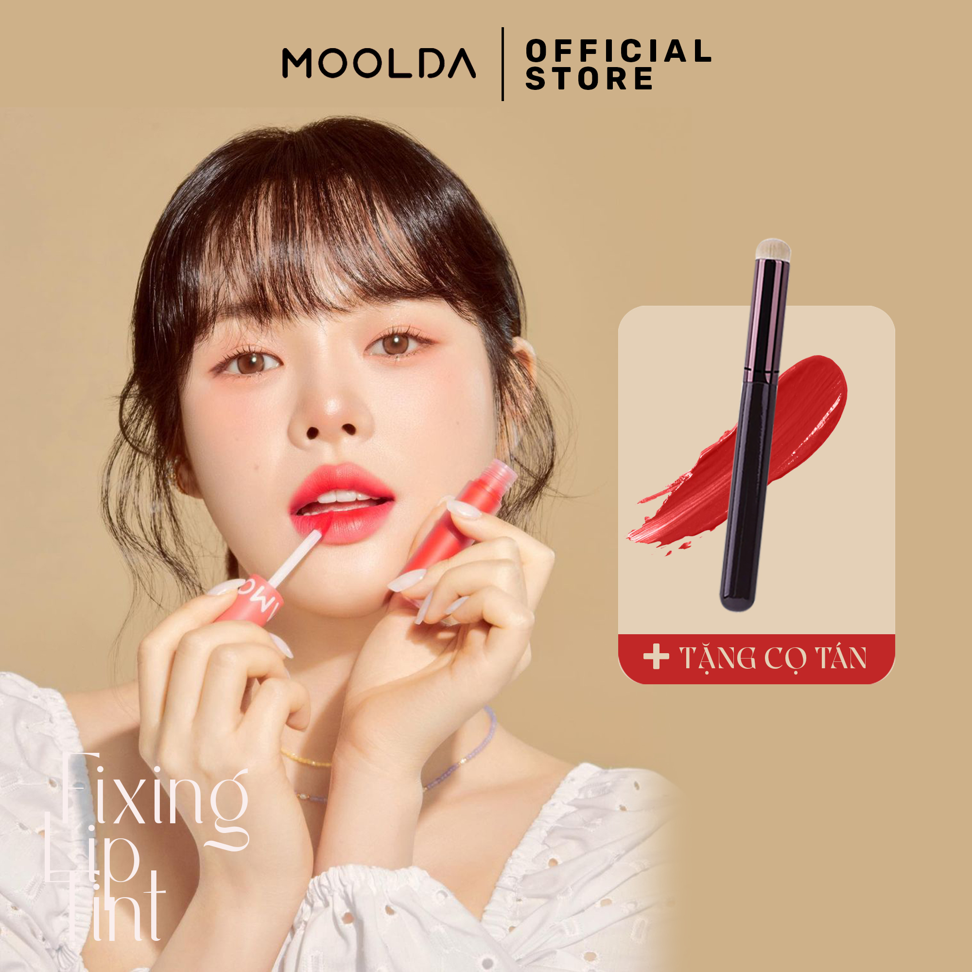 Son kem lì Moolda Tattoo Fixing Lip Tint 3.5g L0 - WW - W0
