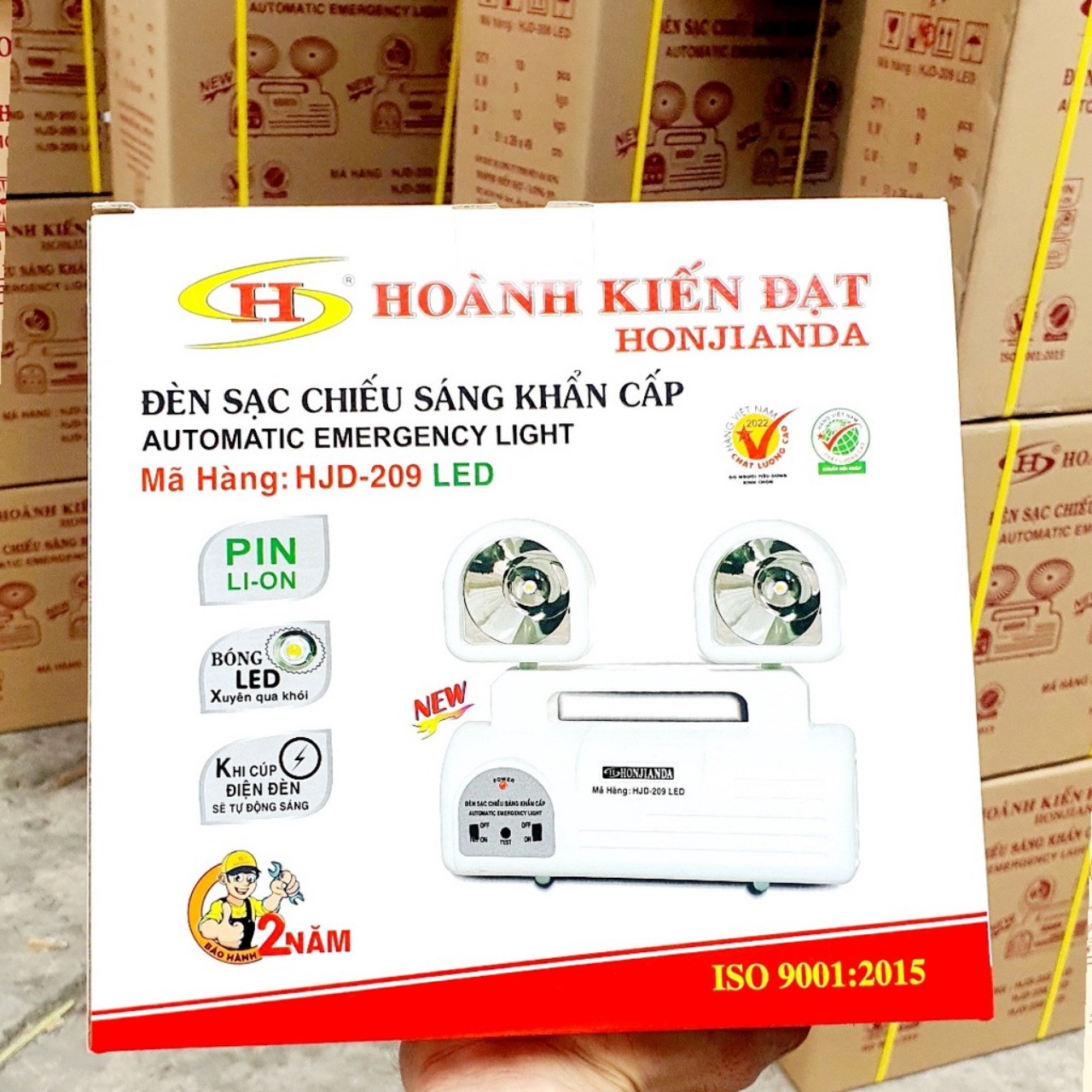 Đèn sạc LED chiếu sáng khẩn cấp Honjianda HJD-202 ( Bảo Hành 12 Tháng )