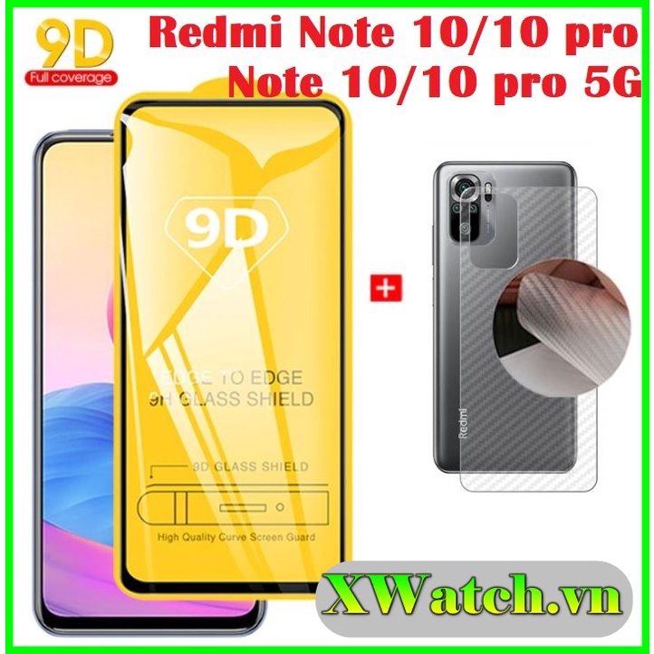 Cường lực full màn xiaomi redmi note 10 / note 10 pro / note 10 pro max redmi note 10 5g / redmi note 10 pro 5g