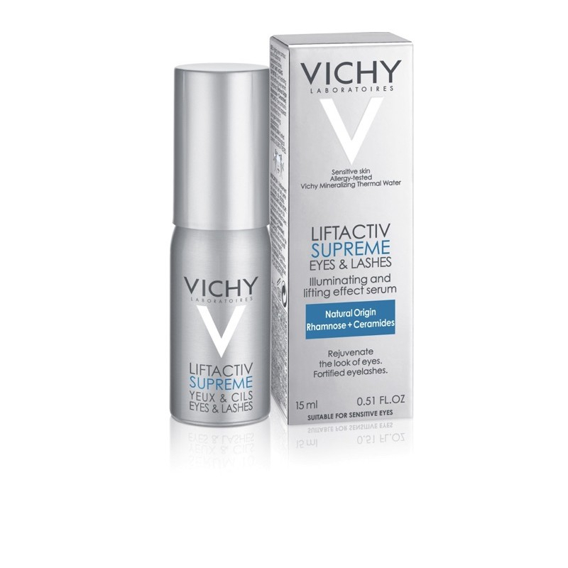 Serum dưỡng mắt và mi vichy liftactiv supreme eyes & lashes 15ml