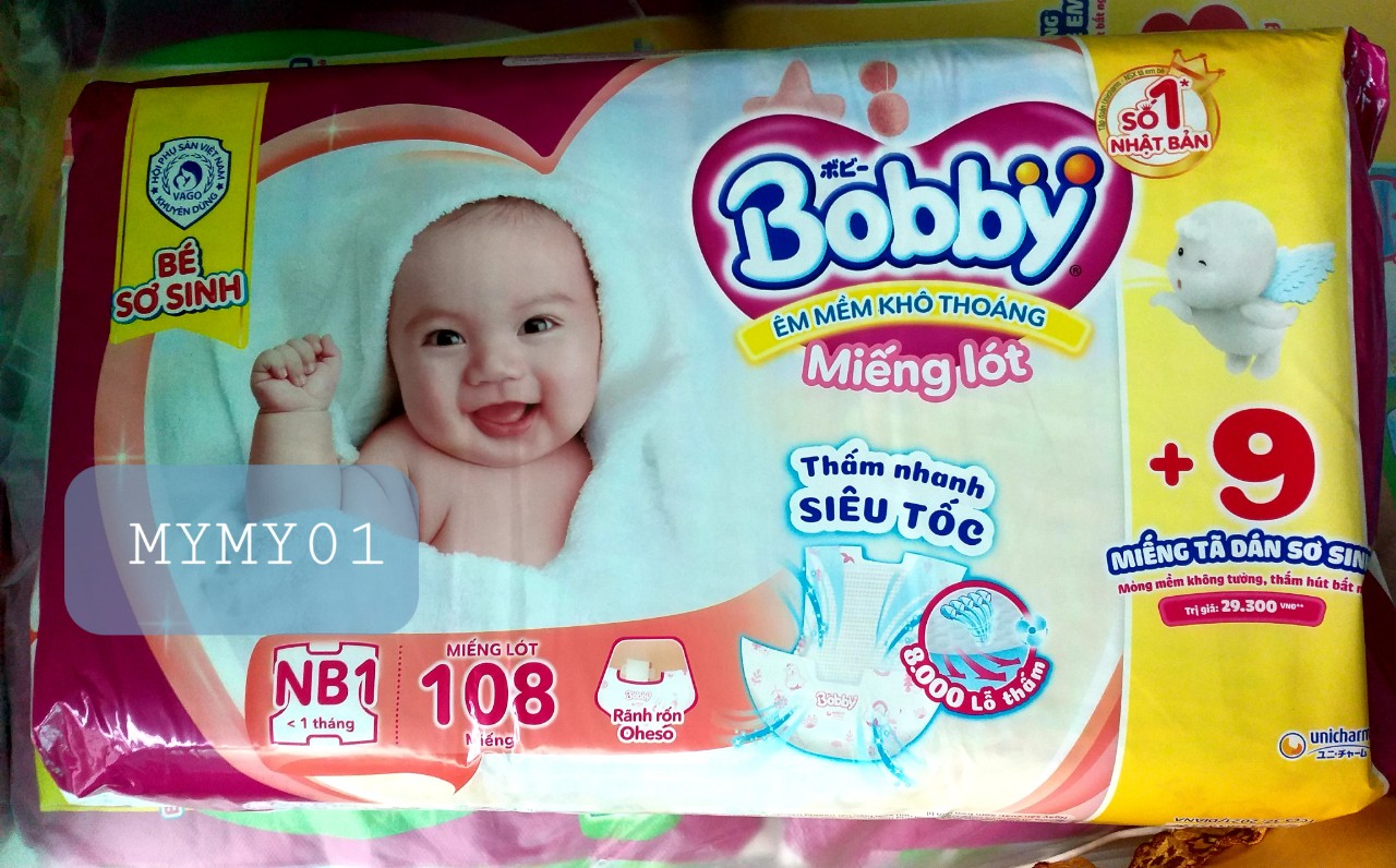 (TẶNG n=NGẪU NHIÊN)-MIẾNG LÓT SƠ SINH NEWBORN 1 - 108 MIẾNG