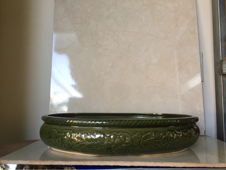 Chậu sứ bonsai hình ovan ( size 4)