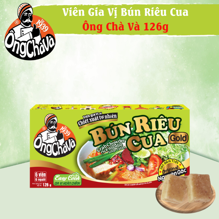 Ong Cha Va Crab Chowder Rice Noodle Soup Cubes 126g