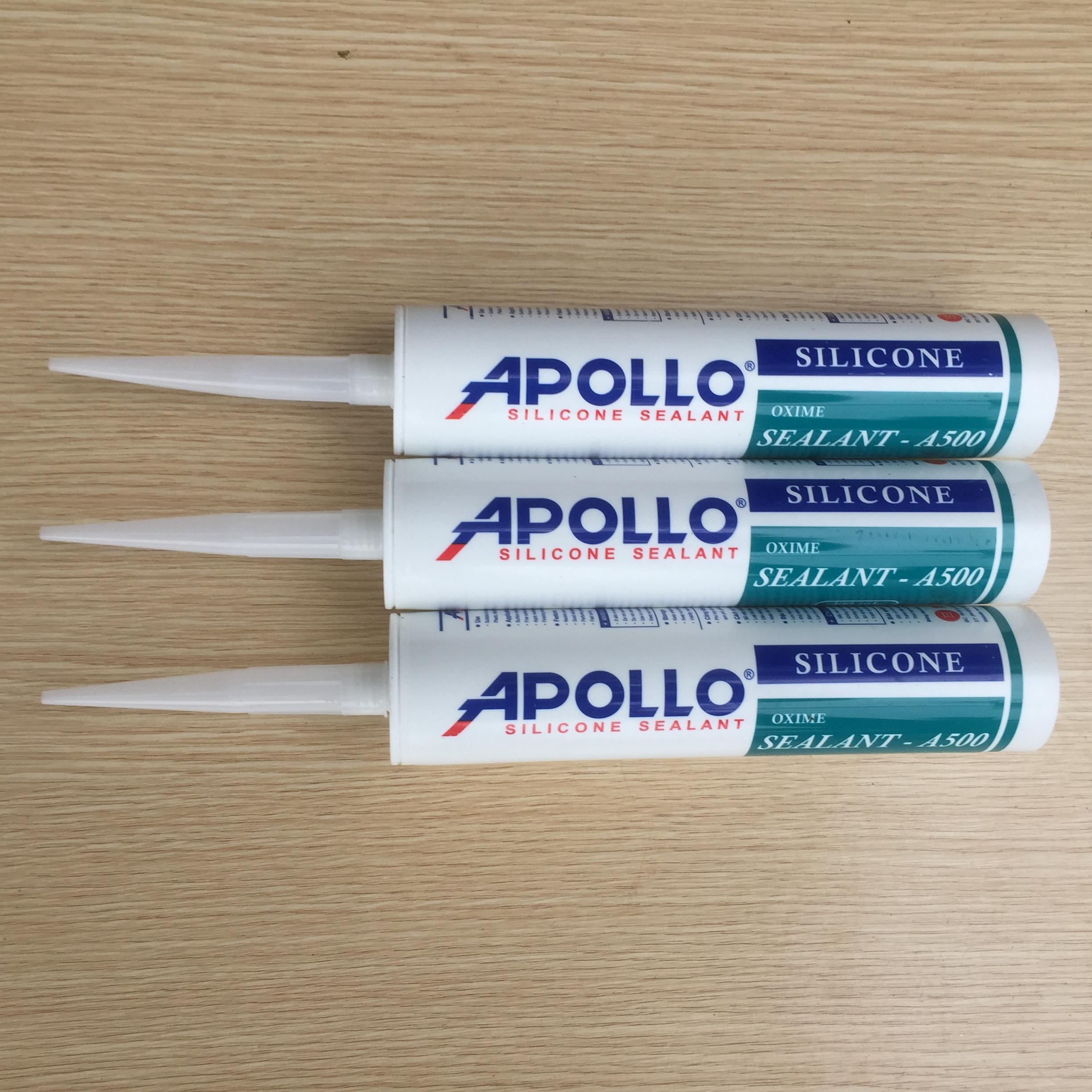 3 lọ keo silicon Apollo A500 trắng đục (Trắng sữa)