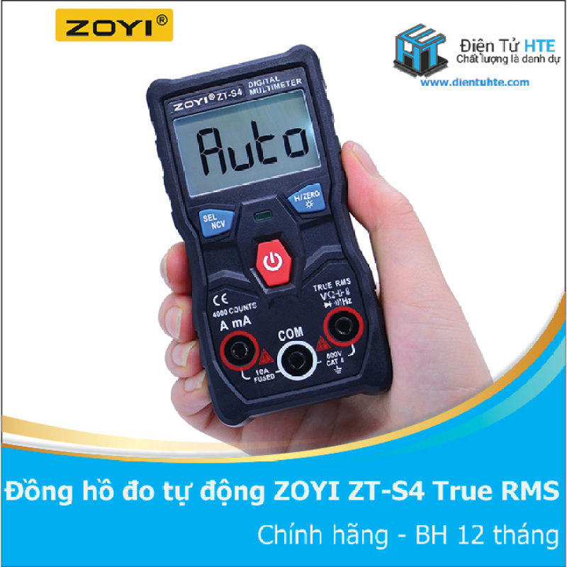 Đồng hồ đo tự động hoàn toàn ZOYI ZT-S4 True RMS - BH 1 tháng