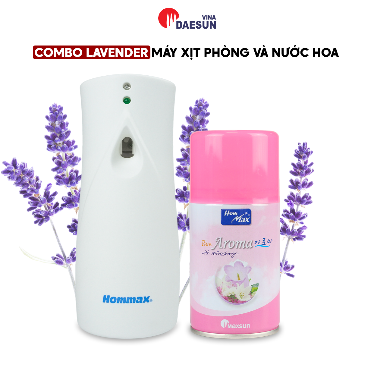 [COMBO] Máy Xịt Phòng Tự Động Hommax DXY3V-N và Nước Hoa Aroma - 2 Chế Độ Hẹn Giờ | Cảm Biến Ánh Sáng | 3 Chế Độ Xịt | Hàng Chính Hãng