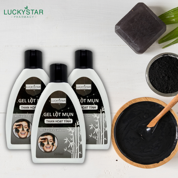 Gel Lột Mụn Than Hoạt Tính Lucky Star