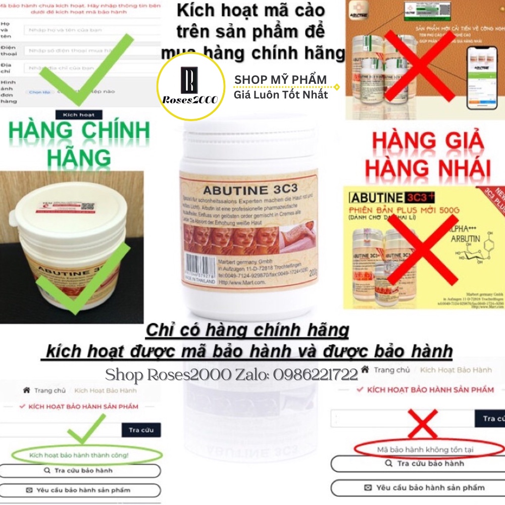 Kem Body Kích Trắng Abutin 3C3 ( CHÍNH HÃNG )