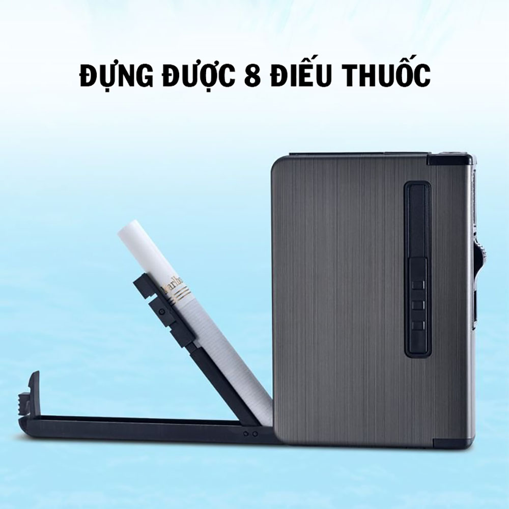 Hộp đựng thuốc Chuẩn Men kiêm bật lửa gas dạng lửa khò độc lạ - GD0450