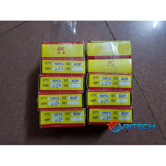 Hộp cầu chì thủy tinh 2.5a 250v 5x20mm f2.5al250v