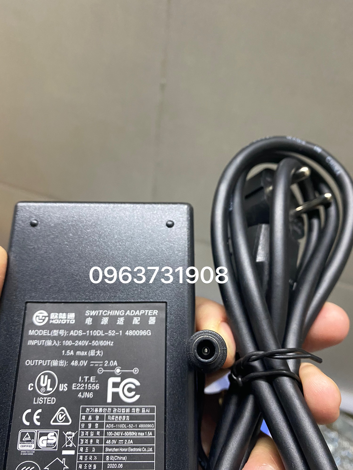 Adapter - nguồn 48v 2A cho Switch POE