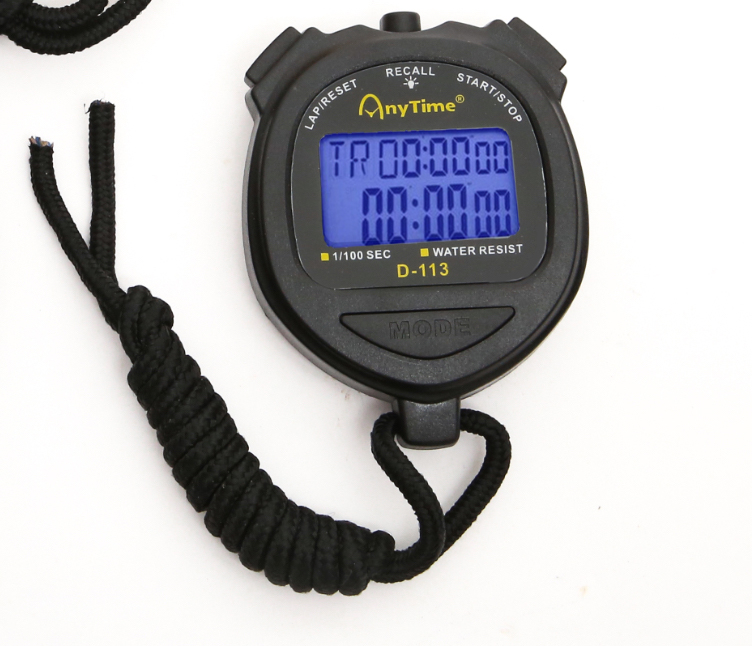 Đồng hồ bấm giờ thể thao AnyTime D-113 có đếm ngược,8 bộ lưu , có đèn ...
