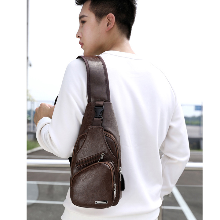 Túi bao tử đeo chéo da PU cao cấp TBT4