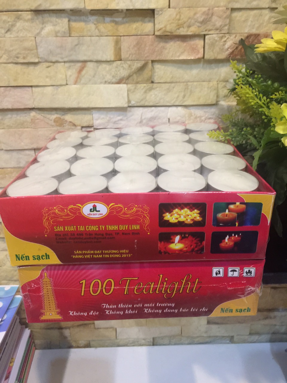 Hộp 100 viên Nến  sạch Tealight