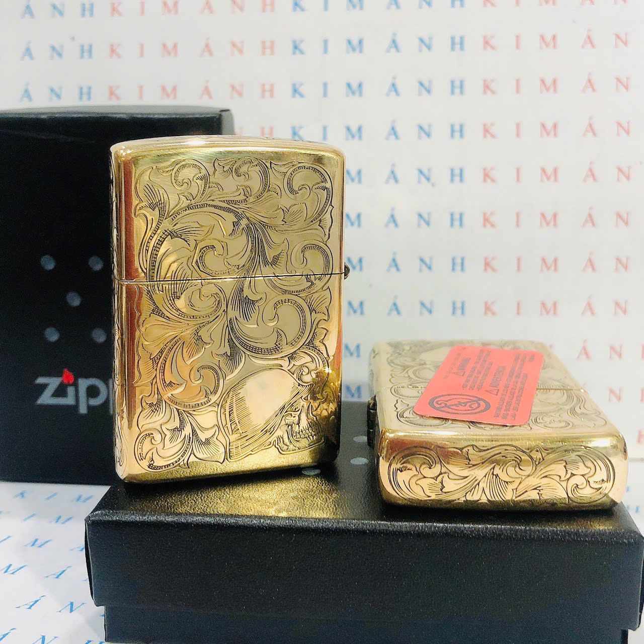Zippo Lighter with Laser Engraving of 5 Faced Images of Women, High-Quality Product with Copper Shell and Red Stamp.