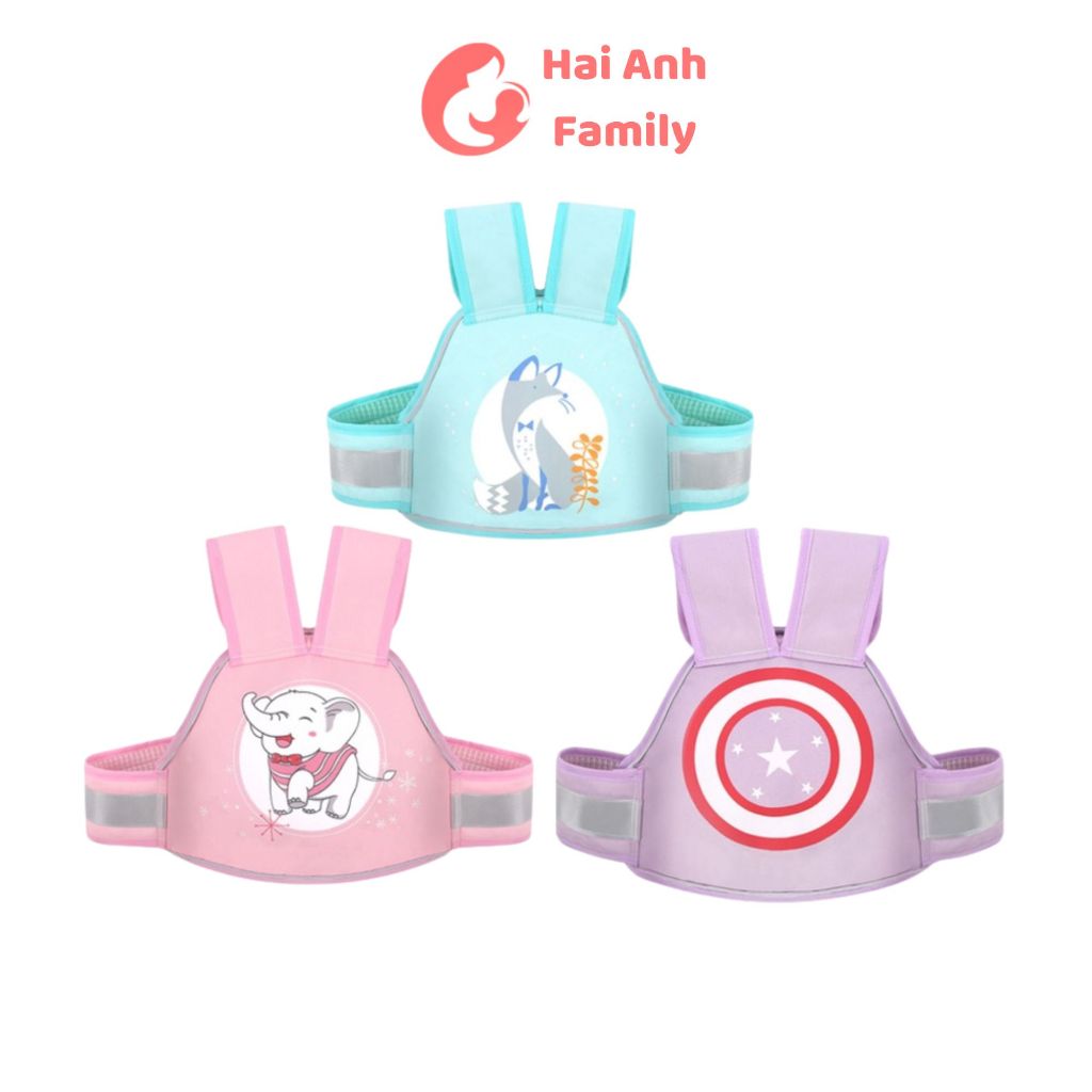 Đai đi xe máy chất liệu dày dặn chắc chắn, an toàn cho bé đi xe máy