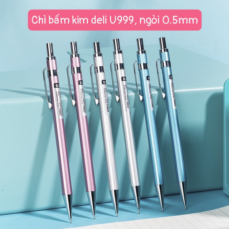 Bút Chì Bấm Thân Kim Loại U999 (1 cây)