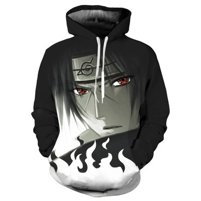 Naruto COS Áo Hoodie Có Tổ Chức Uchiha Itachi 3d Cardigan Chui Đầu cosplay Trang Phục Anime