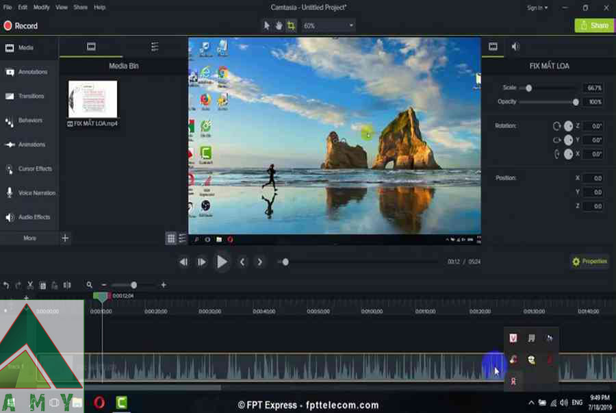 Phần mềm Camtasia Studio  quay màn hình chỉnh sửa video youtube tiktok.  Active vĩnh viễn - MixASale