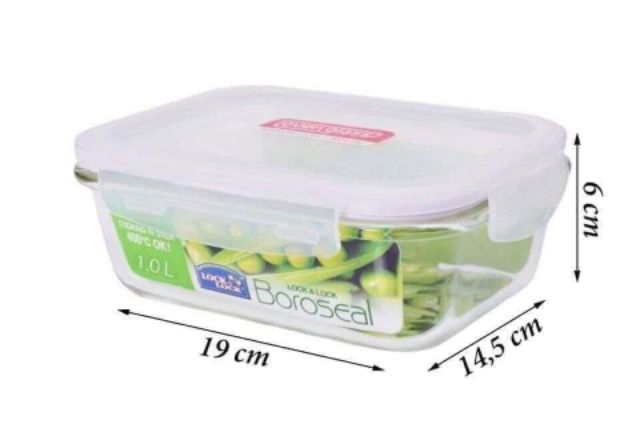Bộ 2 hộp lock&lock 1000ml, Hàng chính hãng