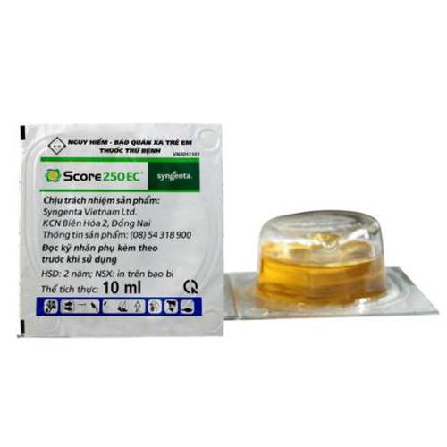 Chế phẩm chuyên trừ BỆNH PHẤN TRẮNG, BỆNH MỐC SƯƠNG CHO CÂY TRỒNG SCORE 250EC (10ml)