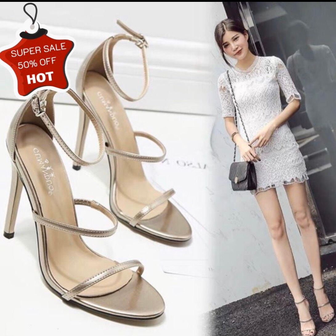 Giày Cao Gót Bích Phương 9p 2 Quai Mãnh