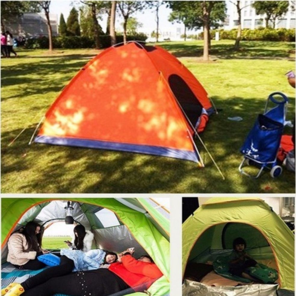 Lều du lịch cao cấp. Lều đi cắm trại tự bung 2 x 2 x 1,35m.Dùng cho 4 đến 6 người. Chống thấm nước.