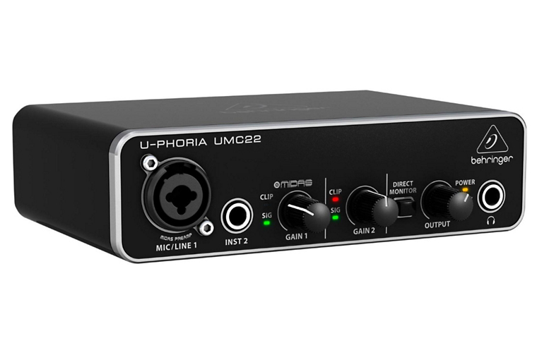 Sound Card  thu âm Behringer U-PHORIA UMC22 USB