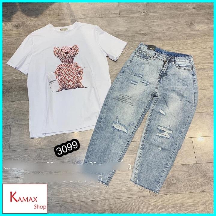 Quần baggy bò rách cá tính 3099