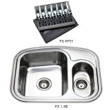 Bộ sản phẩm Flamenco FS 1.5B + FSKF 01 - Chậu rửa Inox và bộ đồ ăn Âu